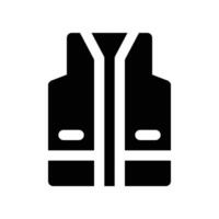 vest icon. glyph icon for your website, mobile, presentation, and logo design. vector