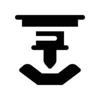bending machine icon. glyph icon for your website, mobile, presentation, and logo design. vector