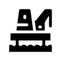 oil mining icon. glyph icon for your website, mobile, presentation, and logo design. vector