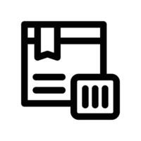 product barcode icon. line icon for your website, mobile, presentation, and logo design. vector