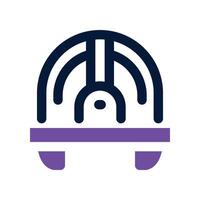 helmet icon. dual tone icon for your website, mobile, presentation, and logo design. vector