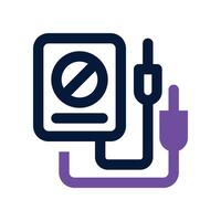 voltmeter icon. dual tone icon for your website, mobile, presentation, and logo design. vector