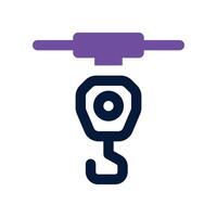 hook container icon. dual tone icon for your website, mobile, presentation, and logo design. vector