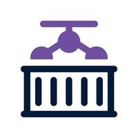 container icon. dual tone icon for your website, mobile, presentation, and logo design. vector