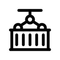 container icon. line icon for your website, mobile, presentation, and logo design. vector