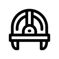 helmet icon. line icon for your website, mobile, presentation, and logo design. vector