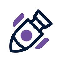 nuclear bomb icon. dual tone icon for your website, mobile, presentation, and logo design. vector