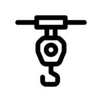 hook container icon. line icon for your website, mobile, presentation, and logo design. vector