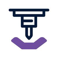 bending machine icon. dual tone icon for your website, mobile, presentation, and logo design. vector