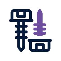 screw icon. dual tone icon for your website, mobile, presentation, and logo design. vector