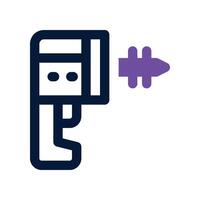drill icon. dual tone icon for your website, mobile, presentation, and logo design. vector