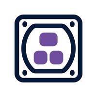 socket icon. dual tone icon for your website, mobile, presentation, and logo design. vector