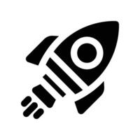 rocket icon. glyph icon for your website, mobile, presentation, and logo design. vector