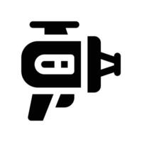 blaster icon. glyph icon for your website, mobile, presentation, and logo design. vector