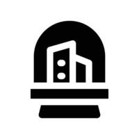 city dome icon. glyph icon for your website, mobile, presentation, and logo design. vector