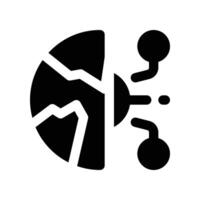 global future icon. glyph icon for your website, mobile, presentation, and logo design. vector