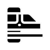 train icon. glyph icon for your website, mobile, presentation, and logo design. vector