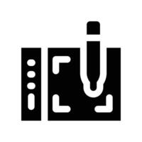 graphic tablet icon. glyph icon for your website, mobile, presentation, and logo design. vector