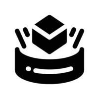 augmented reality icon. glyph icon for your website, mobile, presentation, and logo design. vector