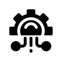 data integration icon. glyph icon for your website, mobile, presentation, and logo design. vector