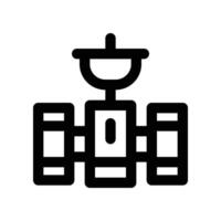 satellite icon. line icon for your website, mobile, presentation, and logo design. vector