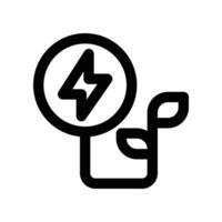 wireless energy icon. line icon for your website, mobile, presentation, and logo design. vector