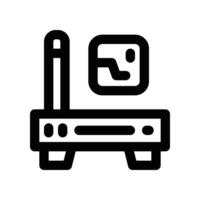 router icon. line icon for your website, mobile, presentation, and logo design. vector