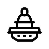 hoverboard icon. line icon for your website, mobile, presentation, and logo design. vector