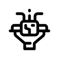 funnel icon. line icon for your website, mobile, presentation, and logo design. vector