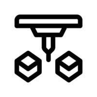 printing icon. line icon for your website, mobile, presentation, and logo design. vector