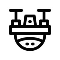 drone icon. line icon for your website, mobile, presentation, and logo design. vector
