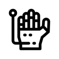 robotic hand icon. line icon for your website, mobile, presentation, and logo design. vector