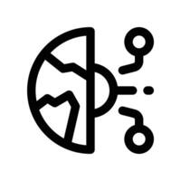 global future icon. line icon for your website, mobile, presentation, and logo design. vector