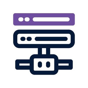 server icon. dual tone icon for your website, mobile, presentation, and logo design. vector