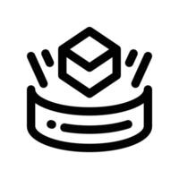 augmented reality icon. line icon for your website, mobile, presentation, and logo design. vector