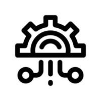 data integration icon. line icon for your website, mobile, presentation, and logo design. vector