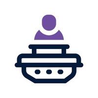 hoverboard icon. dual tone icon for your website, mobile, presentation, and logo design. vector