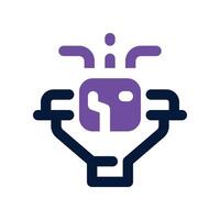 funnel icon. dual tone icon for your website, mobile, presentation, and logo design. vector