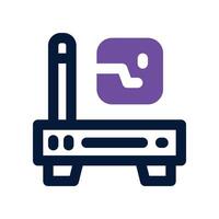 router icon. dual tone icon for your website, mobile, presentation, and logo design. vector