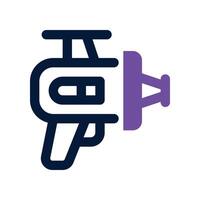 blaster icon. dual tone icon for your website, mobile, presentation, and logo design. vector