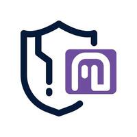 authentification icon. dual tone icon for your website, mobile, presentation, and logo design. vector