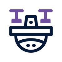 drone icon. dual tone icon for your website, mobile, presentation, and logo design. vector