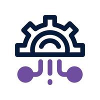 data integration icon. dual tone icon for your website, mobile, presentation, and logo design. vector