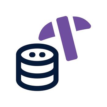 datos minería icono. doble tono icono para tu sitio web, móvil, presentación, y logo diseño. vector