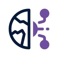 global future icon. dual tone icon for your website, mobile, presentation, and logo design. vector