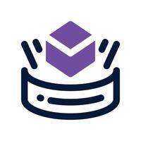 augmented reality icon. dual tone icon for your website, mobile, presentation, and logo design. vector