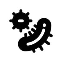 bacteria icon. glyph icon for your website, mobile, presentation, and logo design. vector