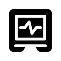 cardiogram icon. glyph icon for your website, mobile, presentation, and logo design. vector