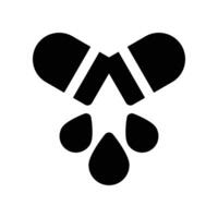 capsule icon. glyph icon for your website, mobile, presentation, and logo design. vector