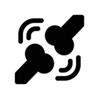 bones icon. glyph icon for your website, mobile, presentation, and logo design. vector
